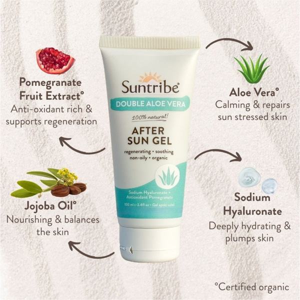 2026 Suntribe Gel Organico Dopo Sole Doppia Aloe Vera STASG